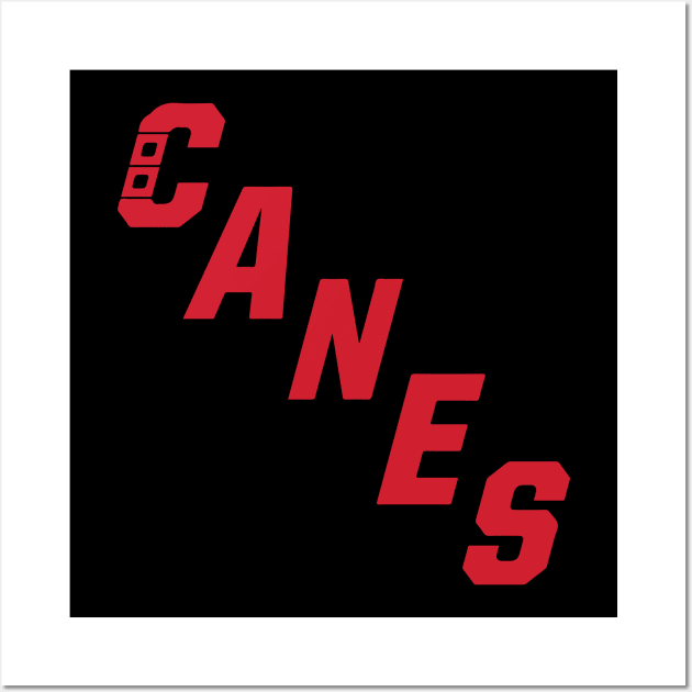 Ice Hockey canes ayres 90 Wall Art by TheYouthStyle